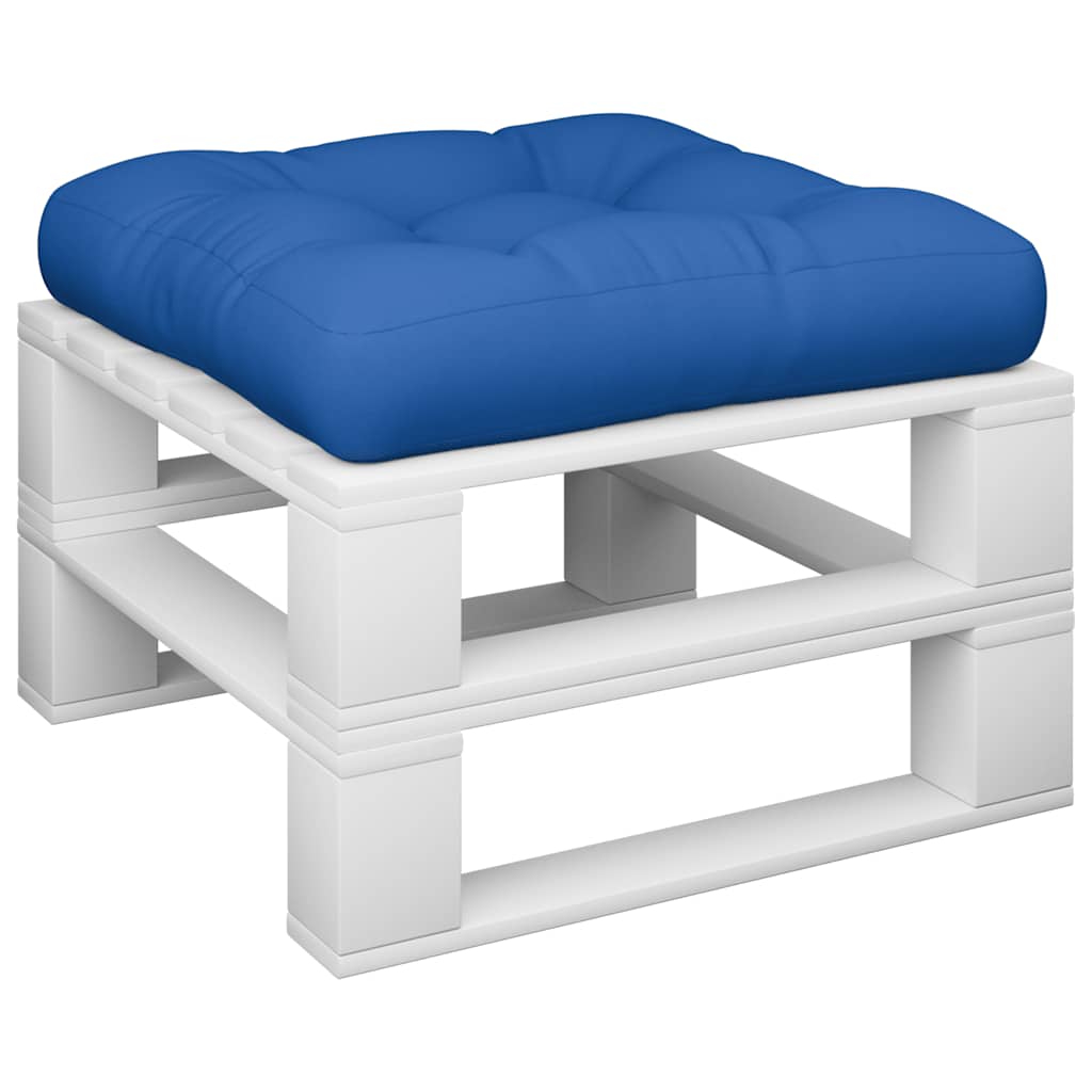 pallehynde 58x58x10 cm stof blå