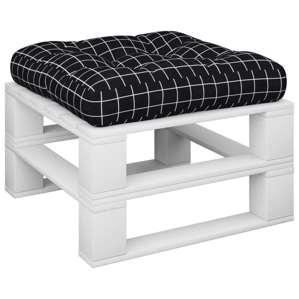pallehynde 58x58x10 cm oxfordstof ternet sort