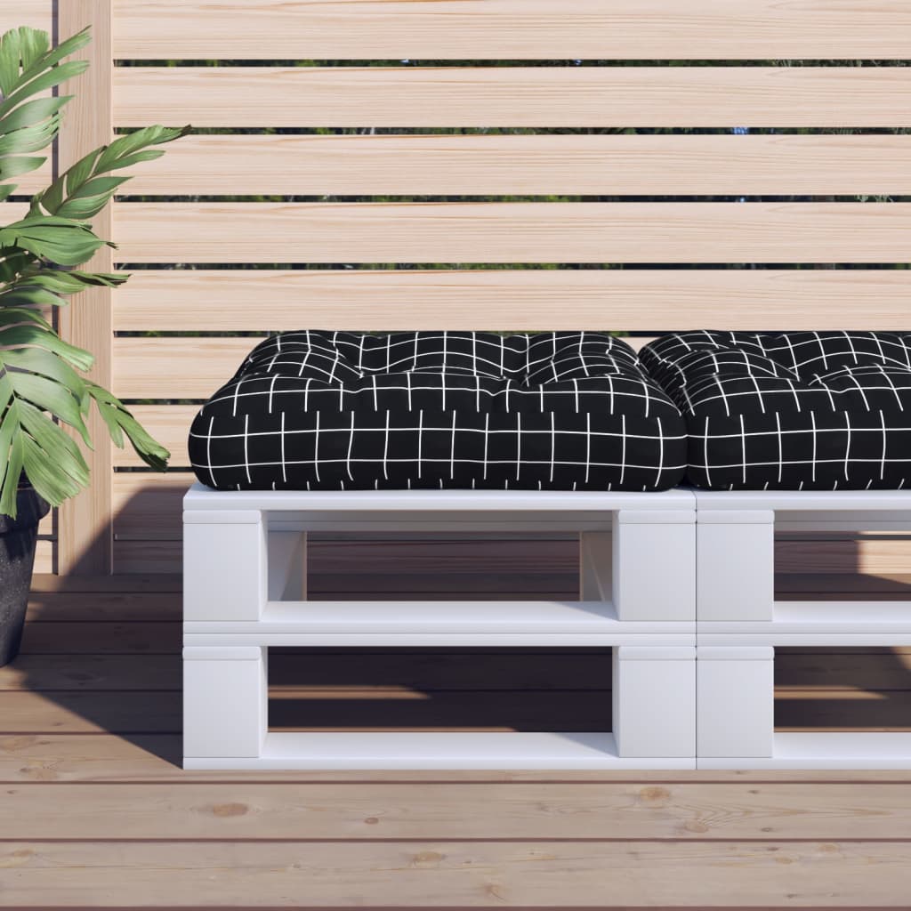 pallehynde 58x58x10 cm oxfordstof ternet sort