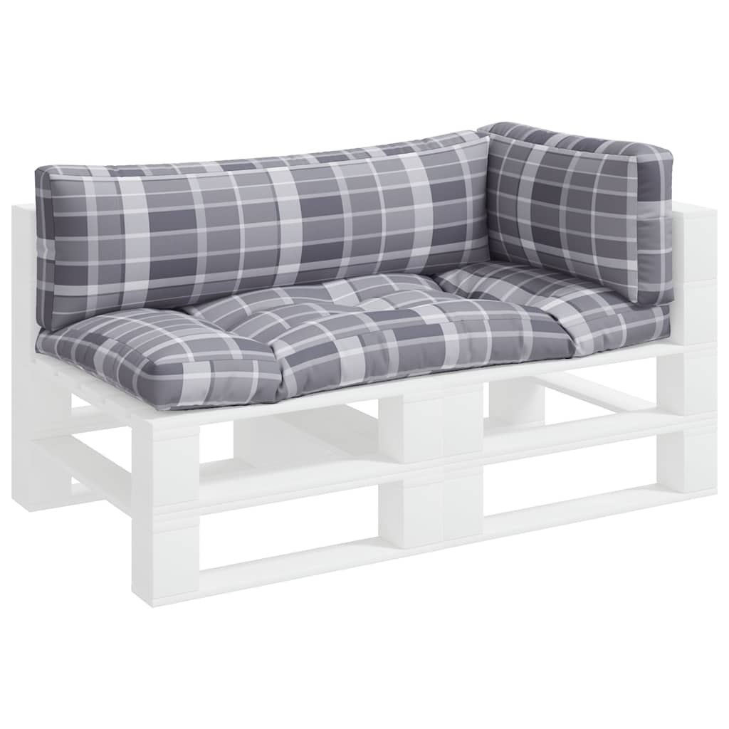 pallehynder 3 stk. stof gråternet