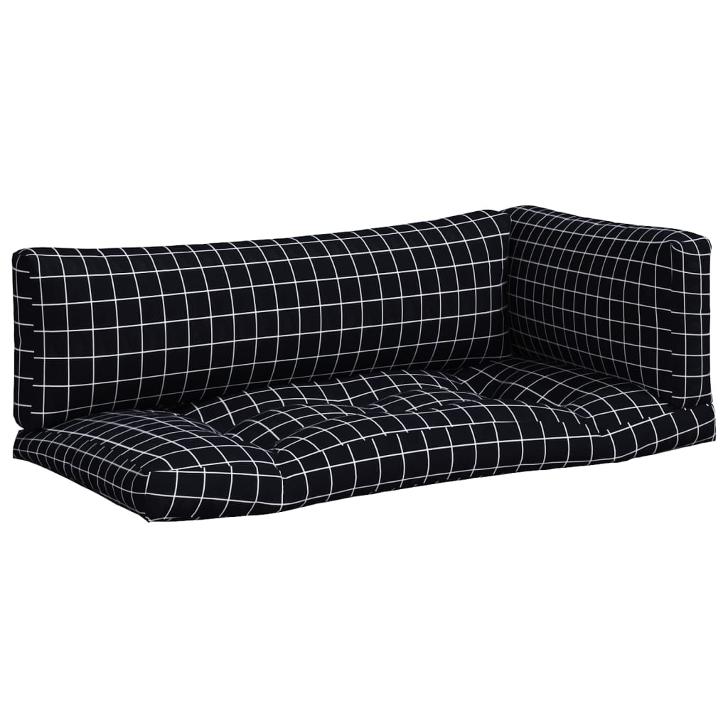 pallehynder 3 stk. oxfordstof ternet sort