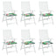 Stolehynder 6 stk. Oxford stof Flerfarvet 50 x 50 x 3 cm
