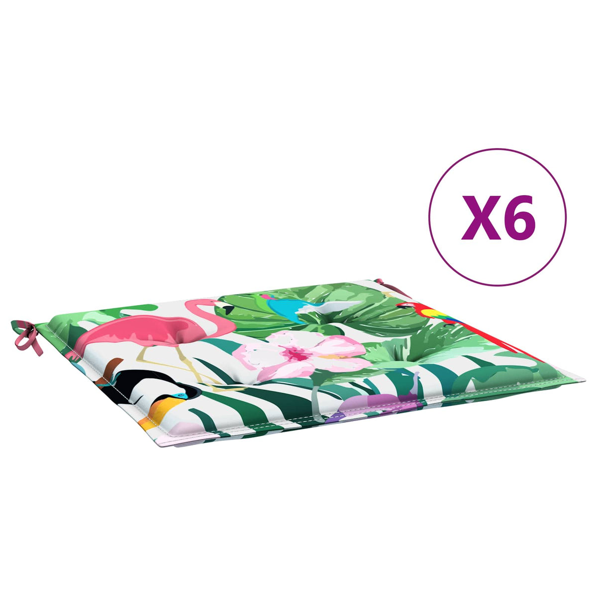 Stolehynder 6 stk. Oxford stof Flerfarvet 50 x 50 x 3 cm