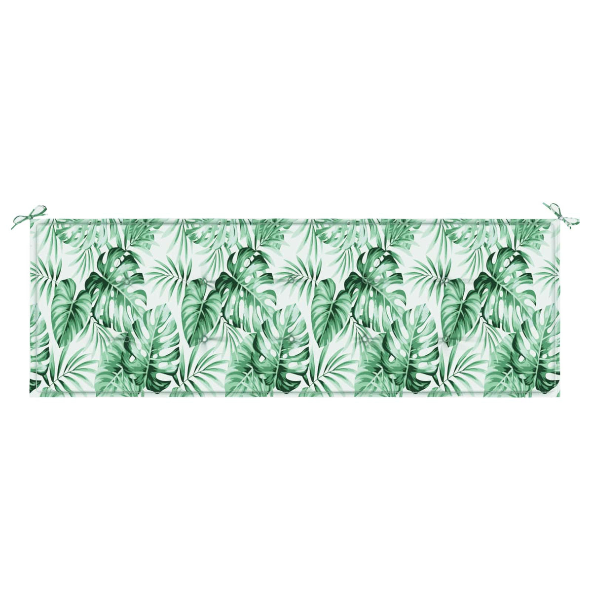 Bænk Pude Oxford stof Bladmønster 150 x 50 x 3 cm