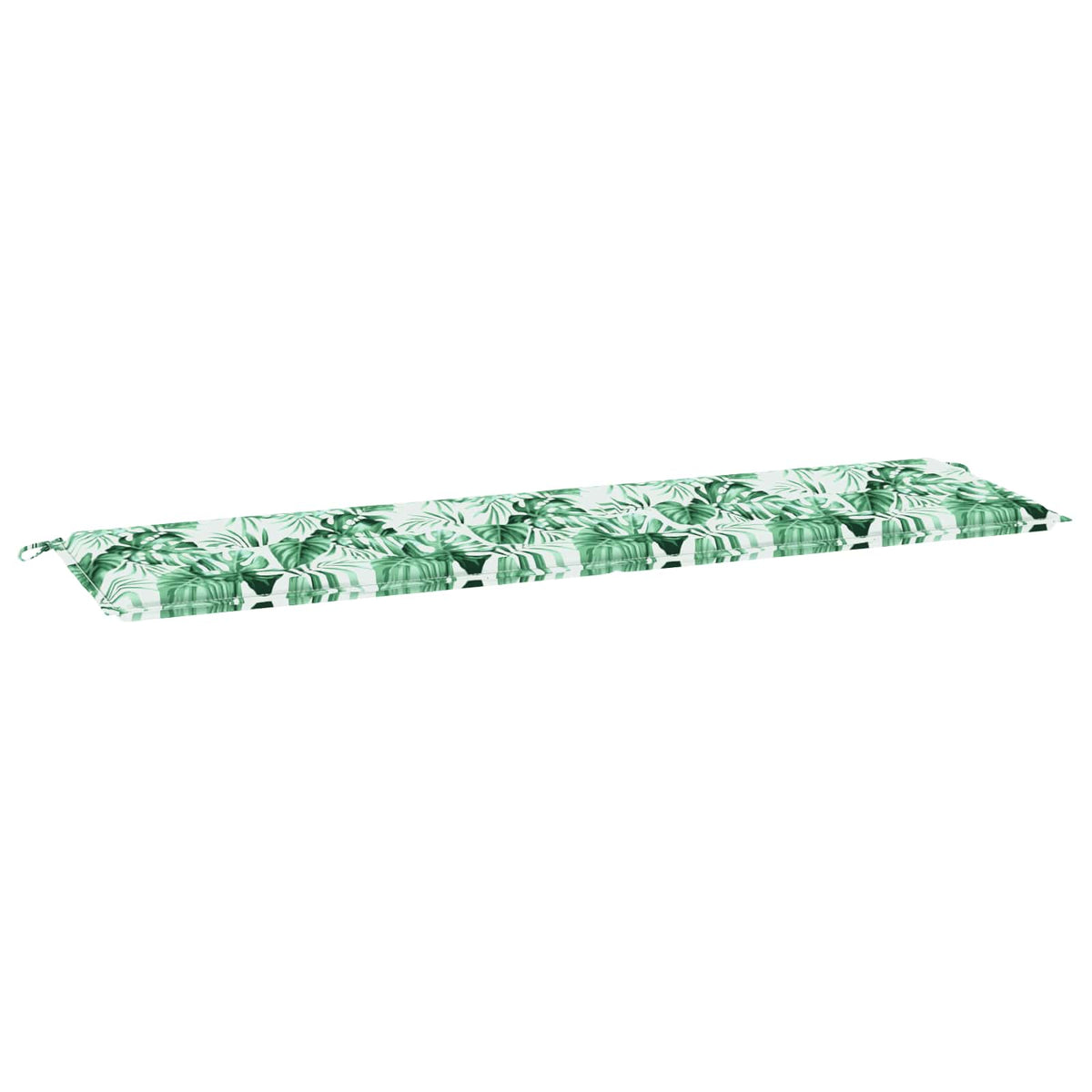 Bænk Pude Oxford stof Bladmønster 180 x 50 x 3 cm