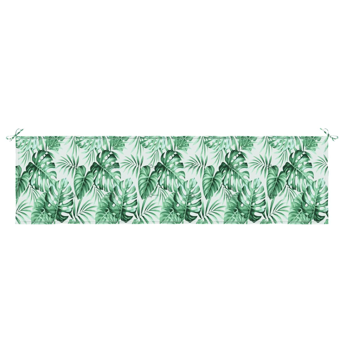 Bænk Pude Oxford stof Bladmønster 180 x 50 x 3 cm