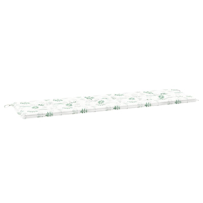 Bænk Pude Oxford stof Bladdesign 180 x 50 x 3 cm