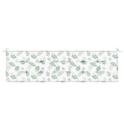 Bænk Pude Oxford stof Bladdesign 180 x 50 x 3 cm