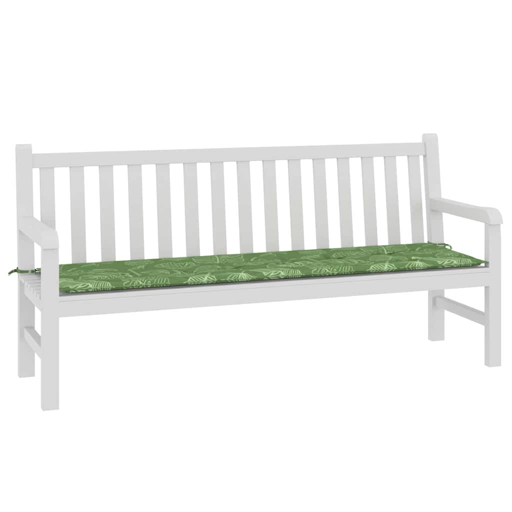 Bænk Pude Oxford stof Bladdesign 180 x 50 x 3 cm
