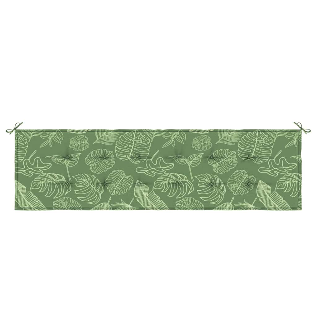 Bænk Pude Oxford stof Bladdesign 180 x 50 x 3 cm