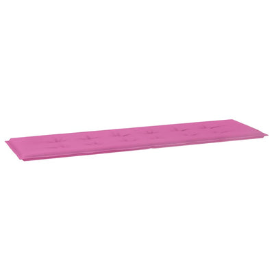 Bænk Pude Oxford stof Lyserød 180 x 50 x 3 cm