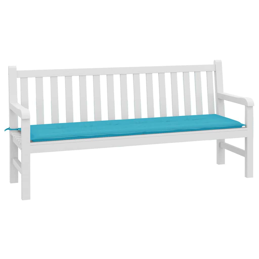 Bænk Pude Oxford stof Turkis 180 x 50 x 3 cm