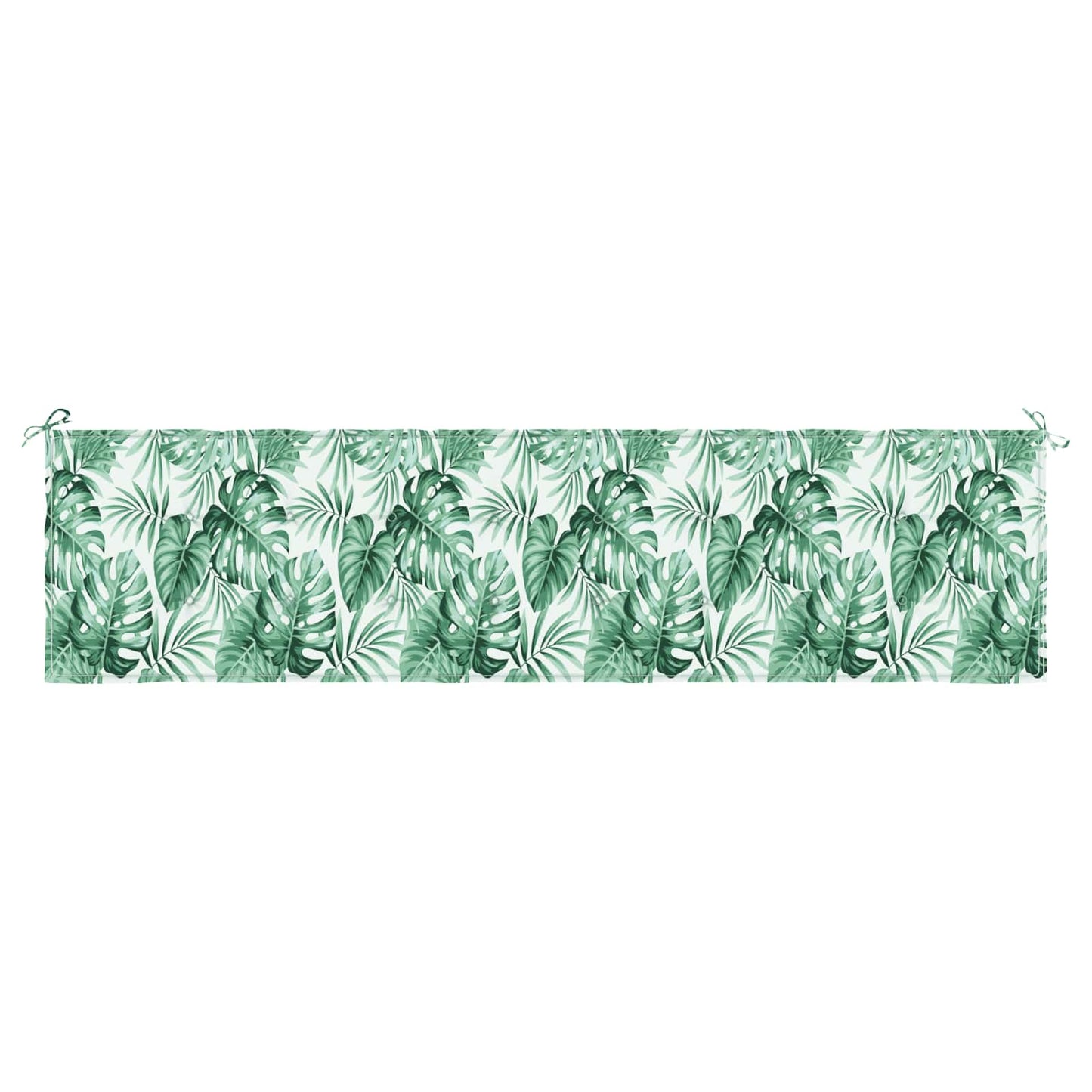 Bænk Pude Oxford stof Bladmønster 200 x 50 x 3 cm