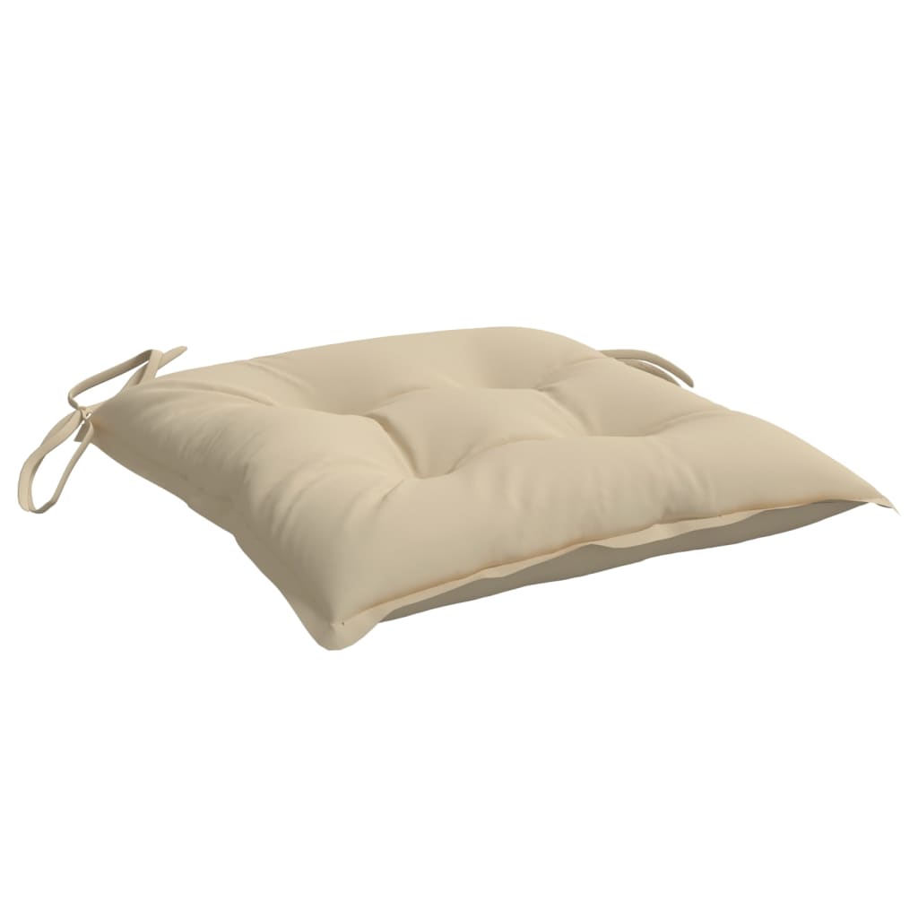 stolehynder 6 stk. 40x40x7 cm oxfordstof beige