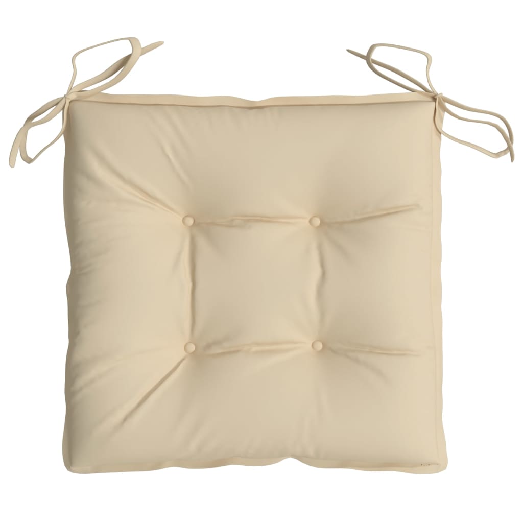 stolehynder 6 stk. 40x40x7 cm oxfordstof beige