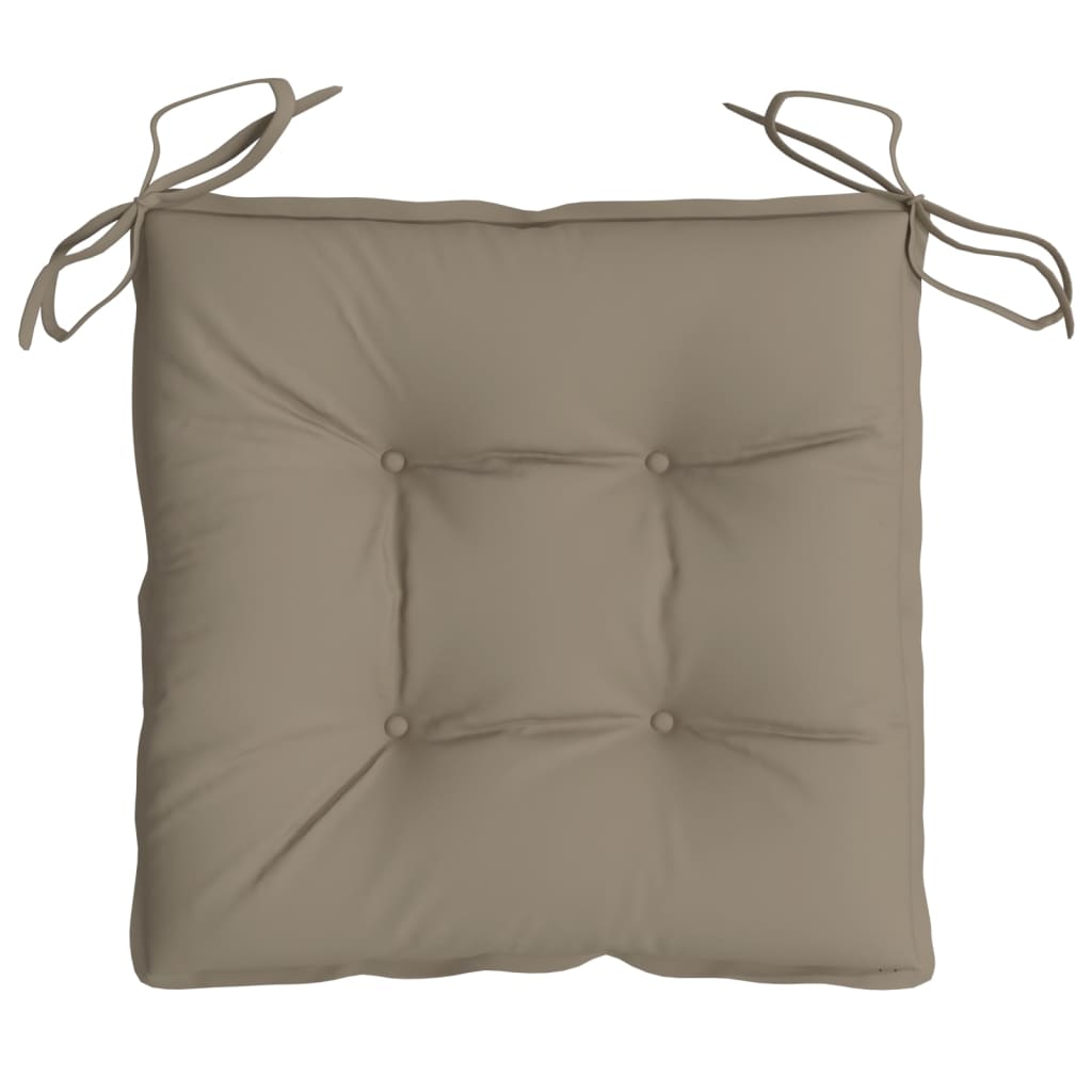 stolehynder 2 stk. 40x40x7 cm oxfordstof gråbrun