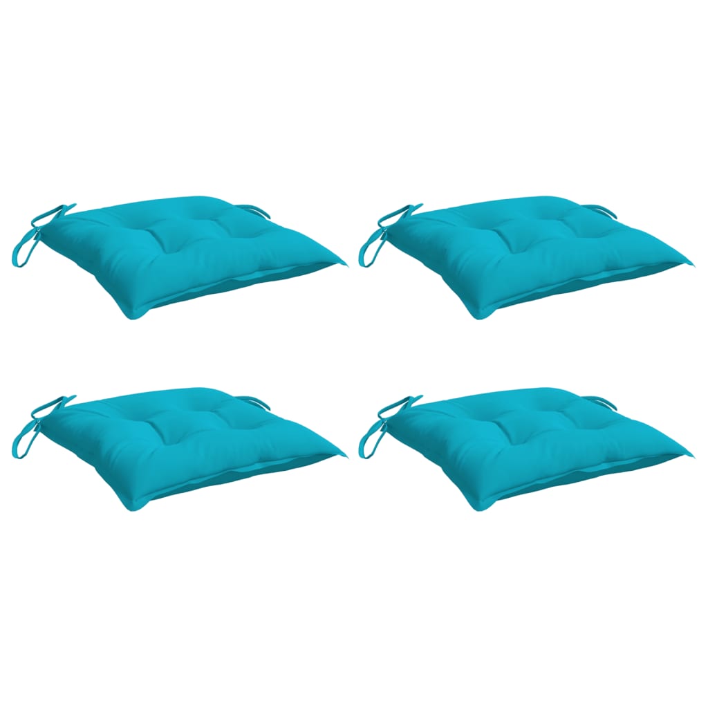 stolehynder 4 stk. 40x40x7 cm stof turkis