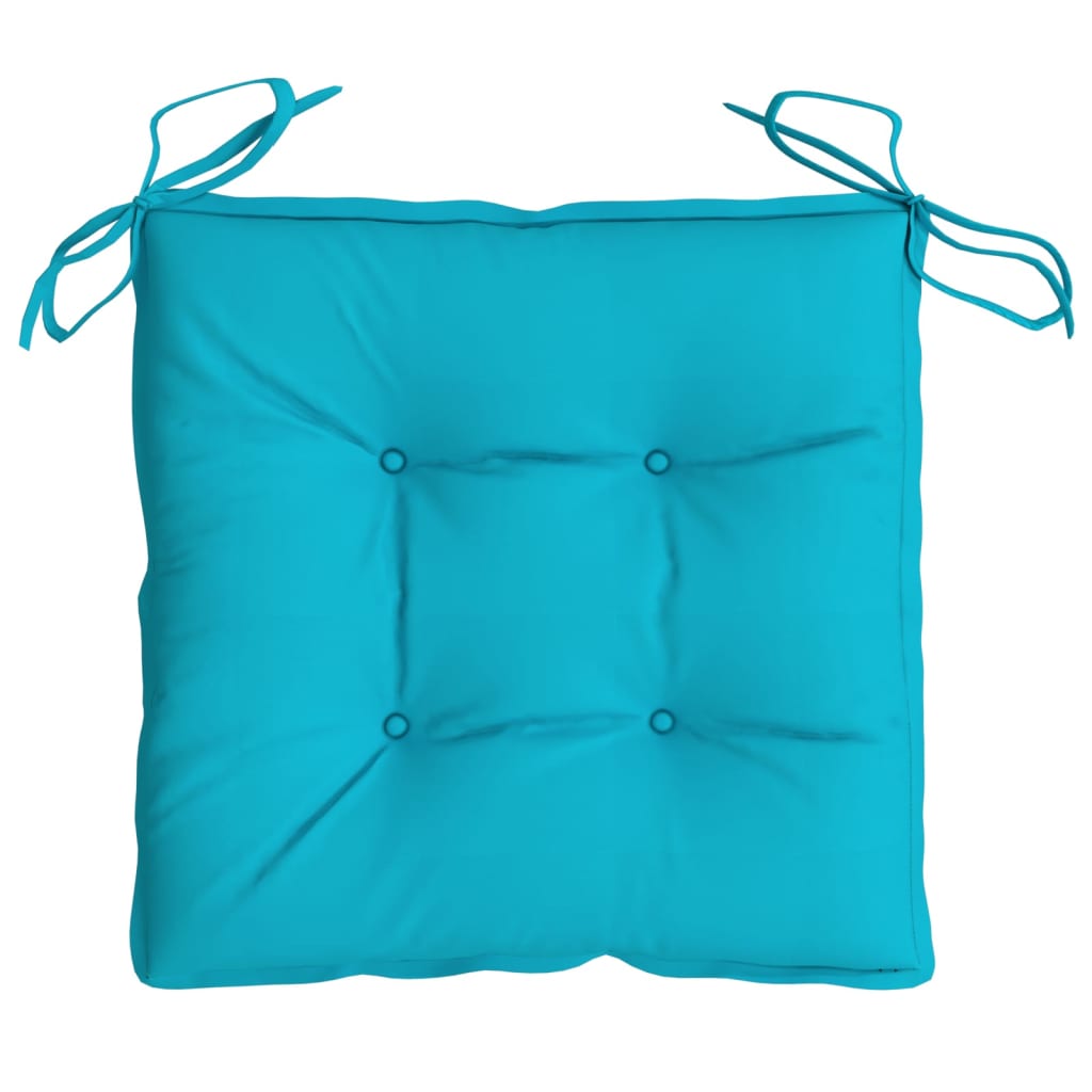 stolehynder 4 stk. 40x40x7 cm stof turkis