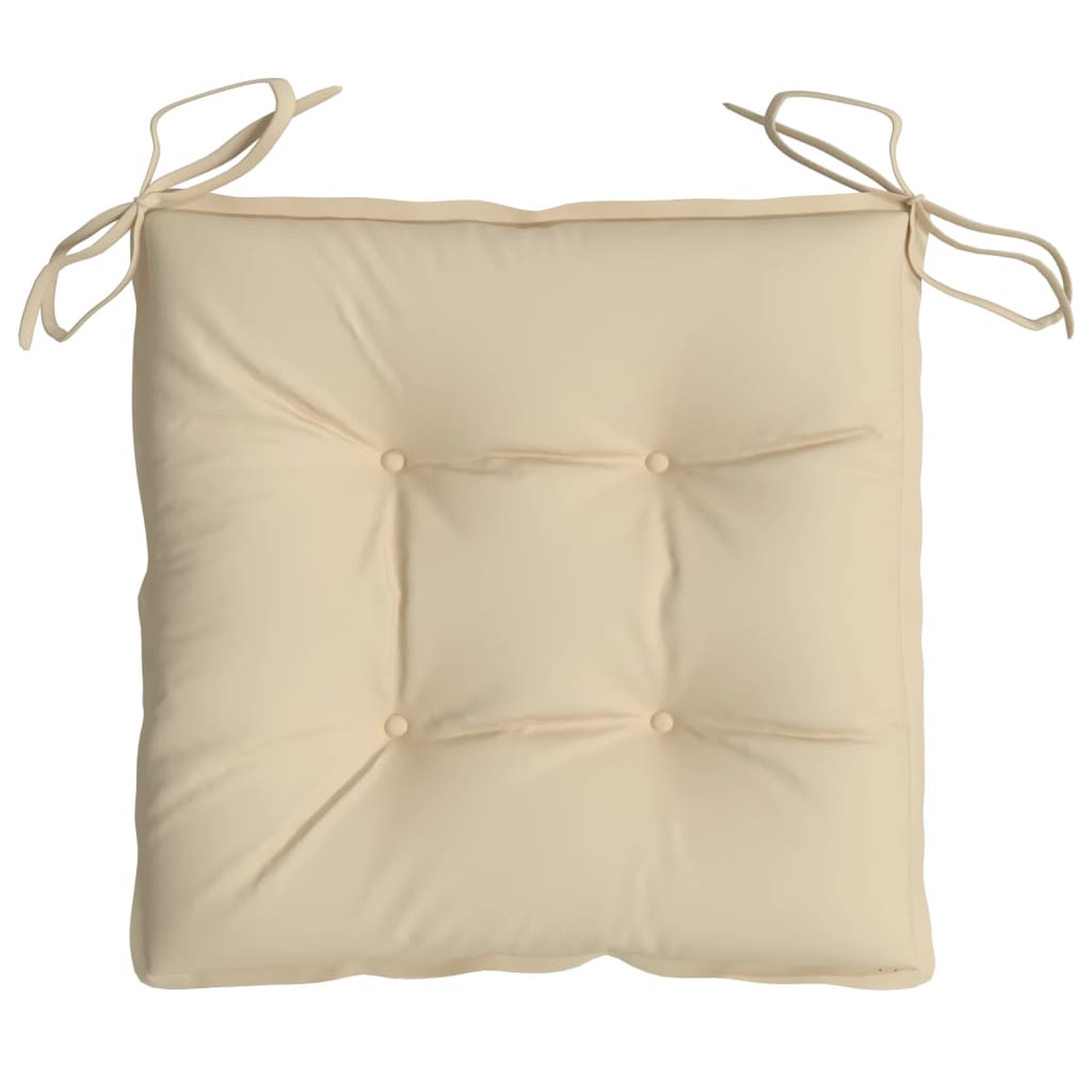 pallehynder 2 stk. 50x50x7 cm oxfordstof beige