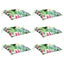 stolehynder 6 stk. 50x50x7 cm oxfordstof flerfarvet