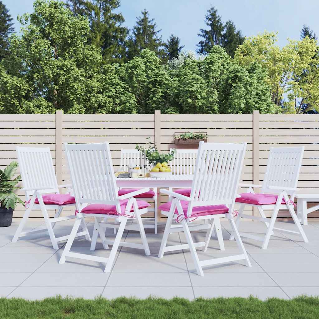 stolehynder 6 stk. 50x50x7 cm oxfordstof pink