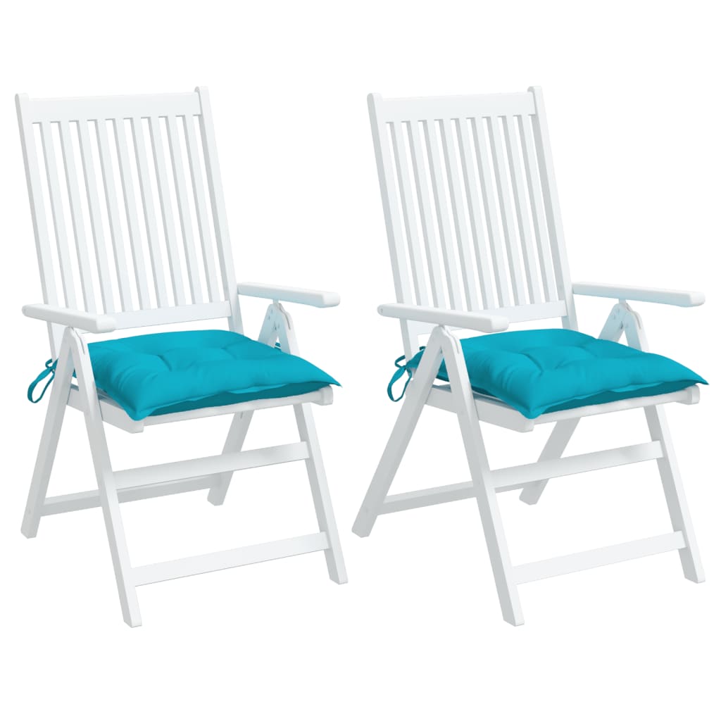 stolehynder 2 stk. 50x50x7 cm oxfordstof turkis