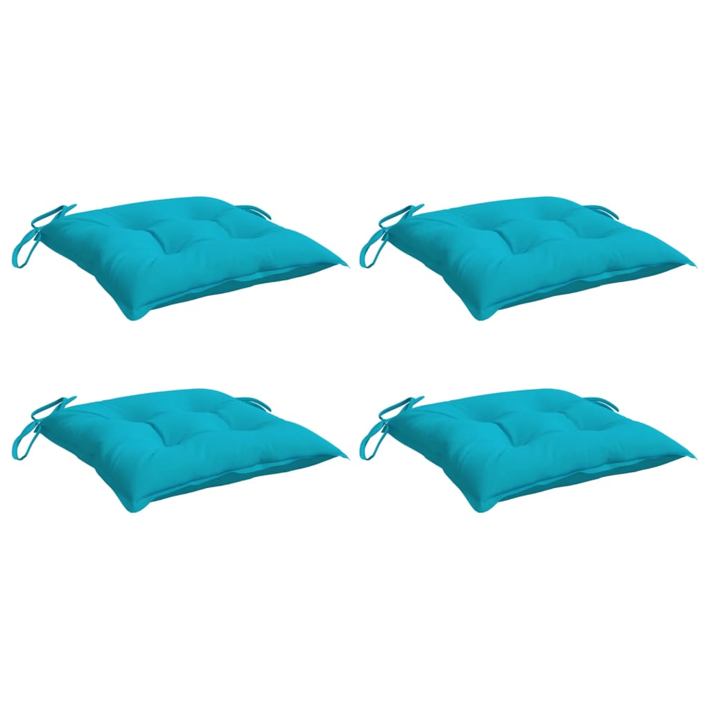 stolehynder 4 stk. 50x50x7 cm oxfordstof turkis