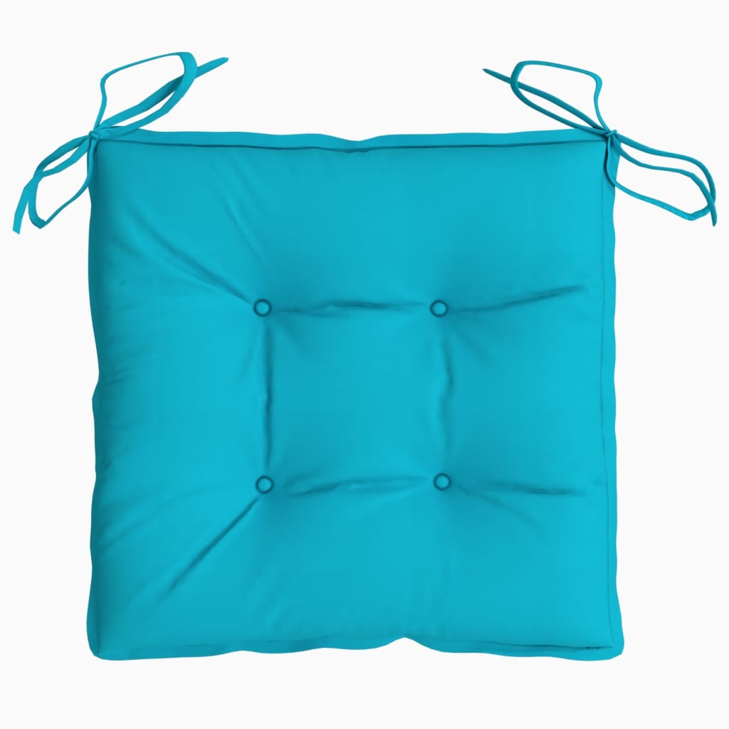 stolehynder 6 stk. 50x50x7 cm oxfordstof turkis