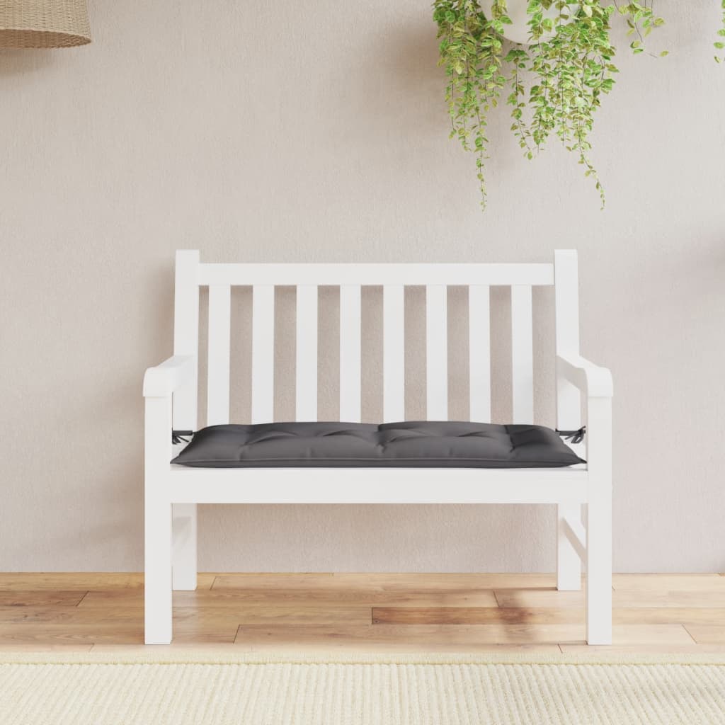 hynde til havebænk 100x50x7 cm oxfordstof antracitgrå