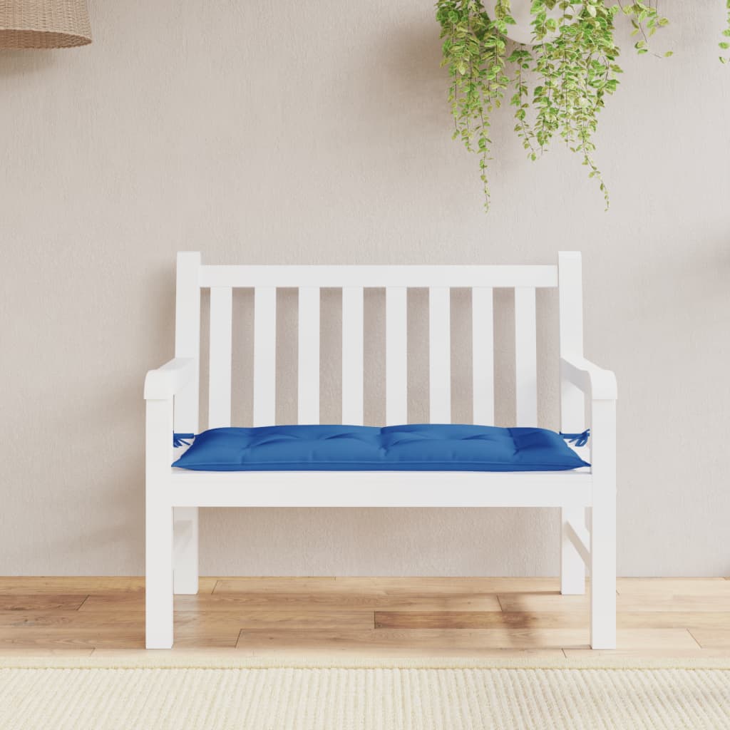 hynde til havebænk 100x50x7 cm oxfordstof blå