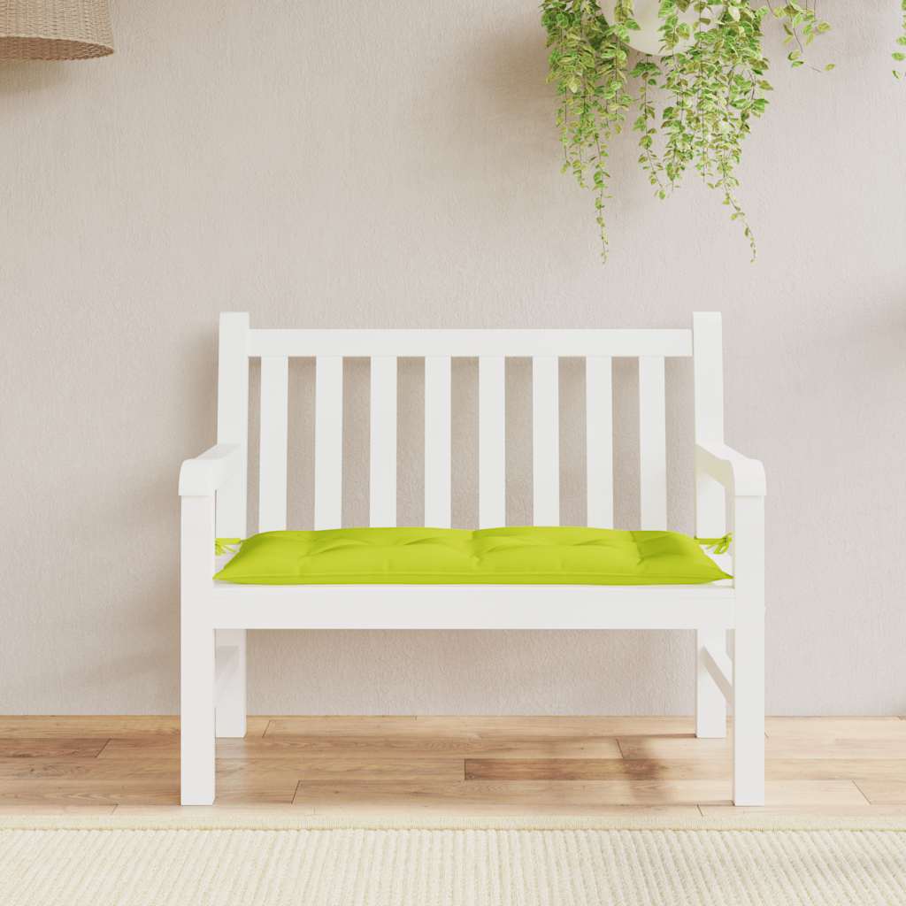 hynde til havebænk 100x50x7 cm oxfordstof klar grøn
