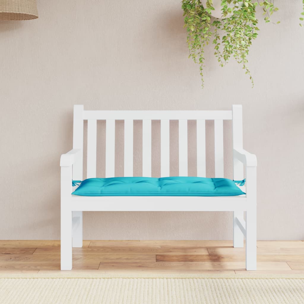 hynde til havebænk 100x50x7 cm oxfordstof turkis