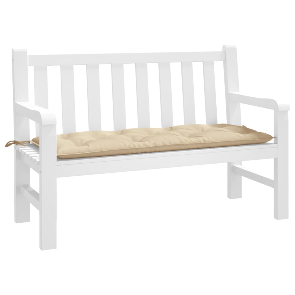 hynde til havebænk 120x50x7 cm oxfordstof beige