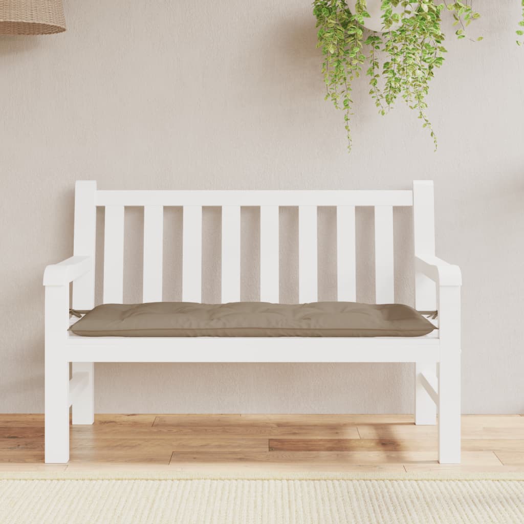 hynde til havebænk 120x50x7 cm oxfordstof gråbrun