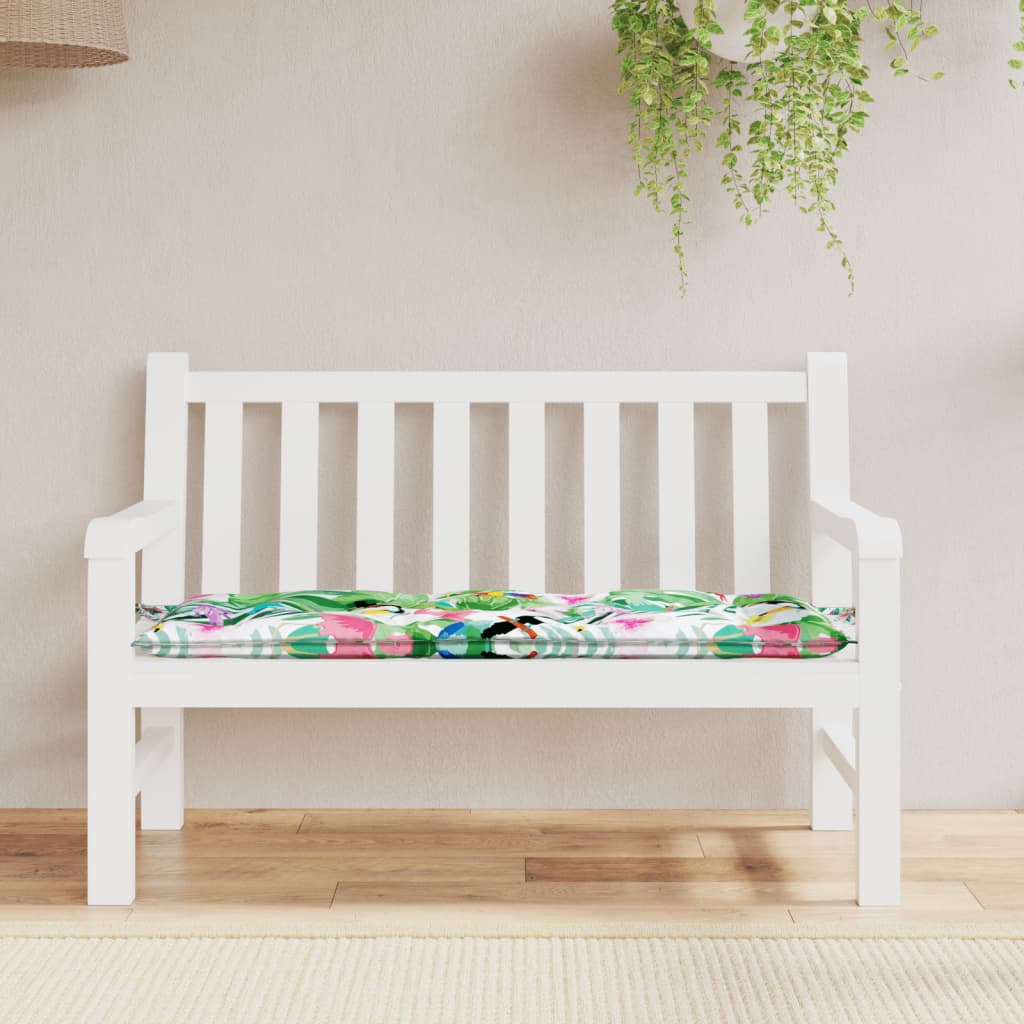 hynde til havebænk 120x50x7 cm stof flerfarvet