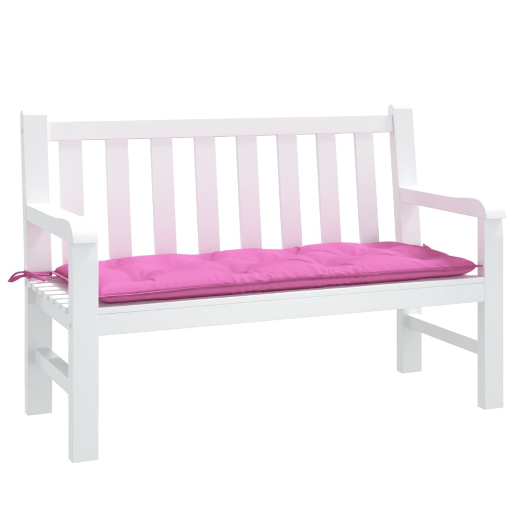 hynde til havebænk 120x50x7 cm stof pink
