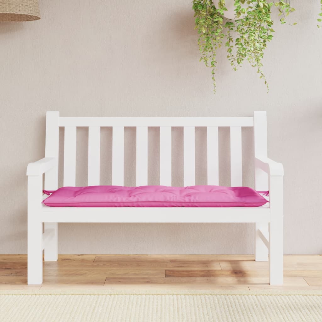 hynde til havebænk 120x50x7 cm stof pink