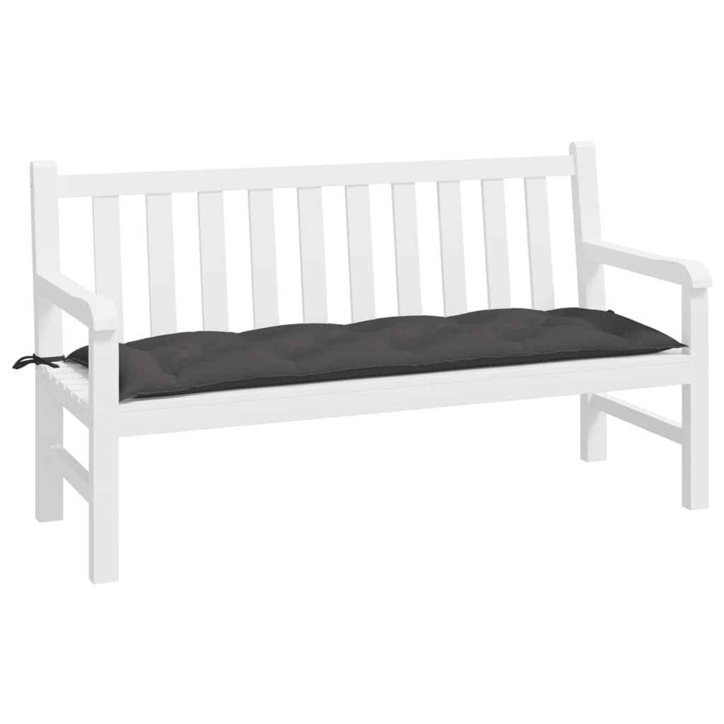 hynde til havebænk 150x50x7 cm oxfordstof antracitgrå