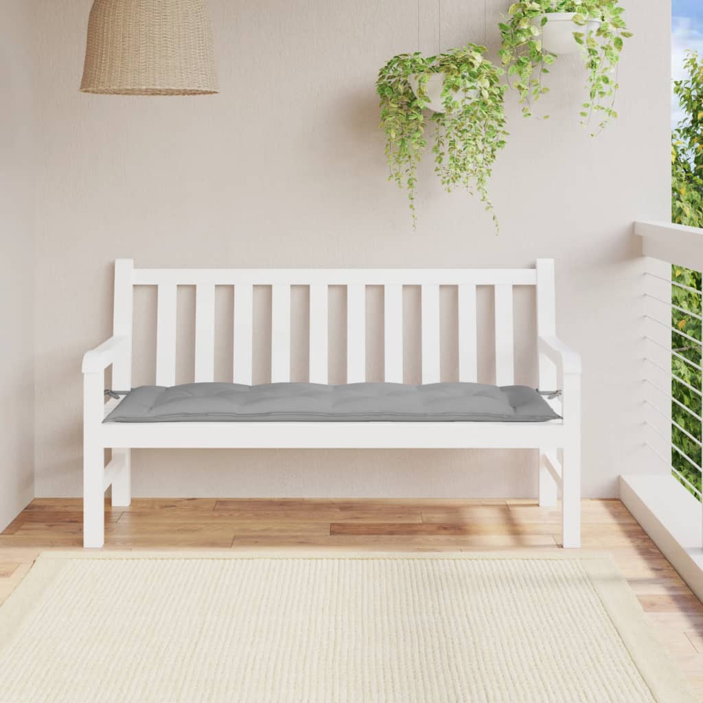hynde til havebænk 150x50x7 cm oxfordstof grå