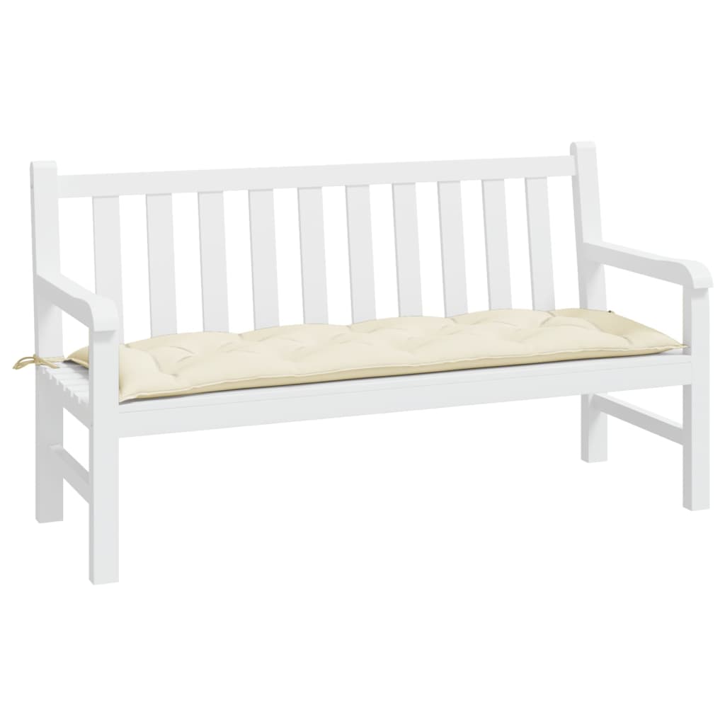 hynde til havebænk 150x50x7 cm oxfordstof cremefarvet