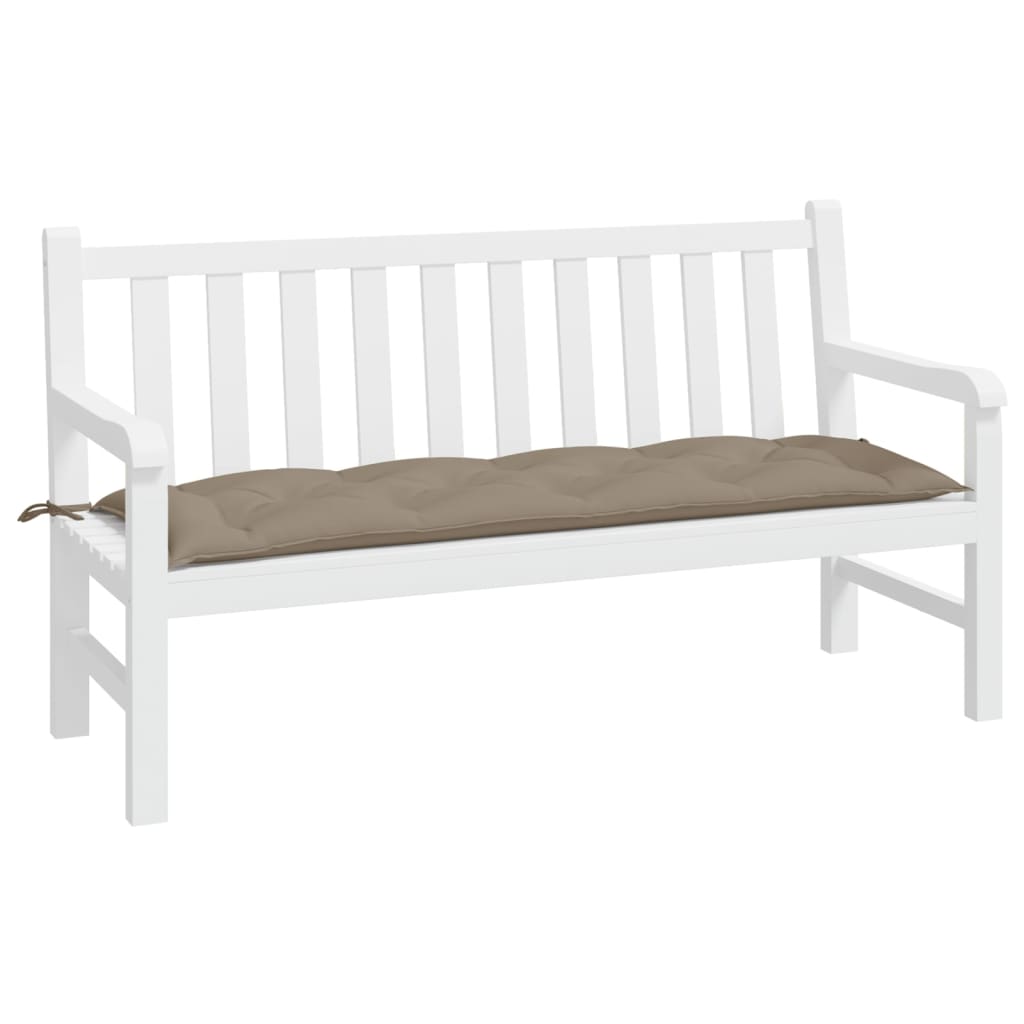 hynde til havebænk 150x50x7 cm oxfordstof gråbrun