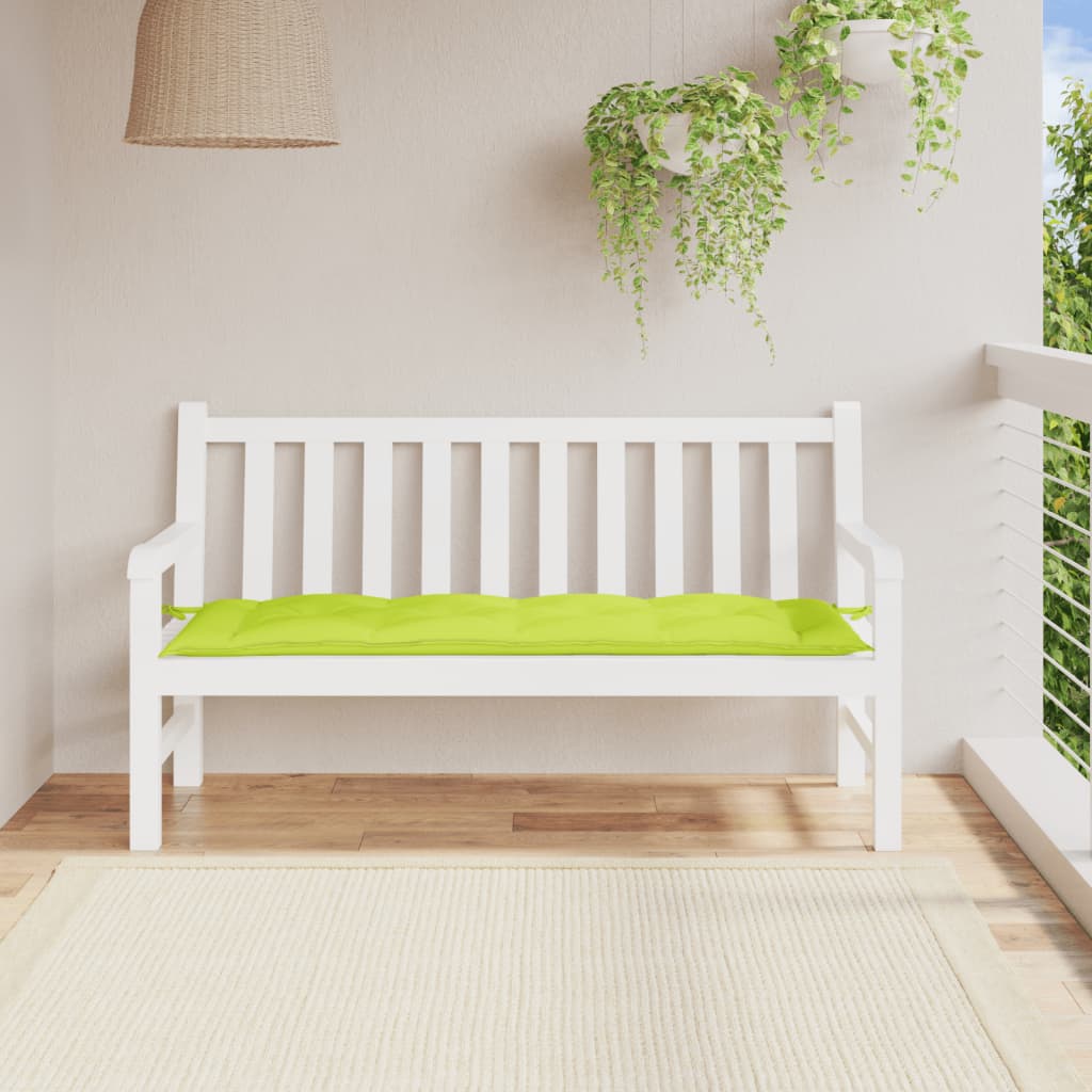 hynde til havebænk 150x50x7 cm oxfordstof lysegrøn