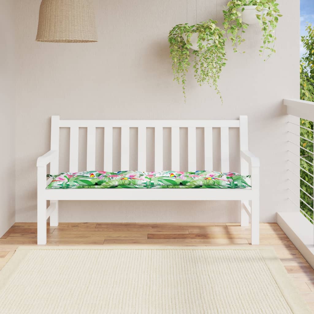 hynde til havebænk 150x50x7 cm oxfordstof flerfarvet