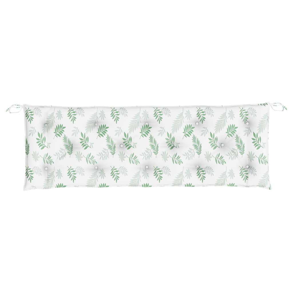 hynde til havebænk 150x50x7 cm oxfordstof bladmønster