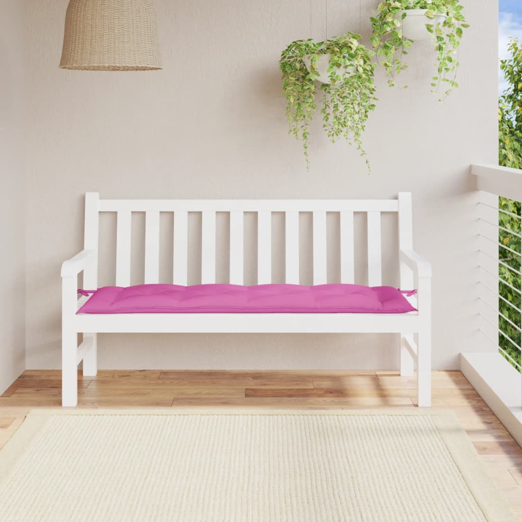hynde til havebænk 150x50x7 cm oxfordstof pink