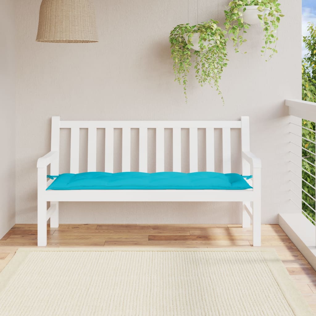 hynde til havebænk 150x50x7 cm oxfordstof turkis