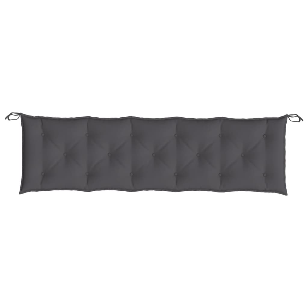 hynde til havebænk 180x50x7 cm oxfordstof antracitgrå