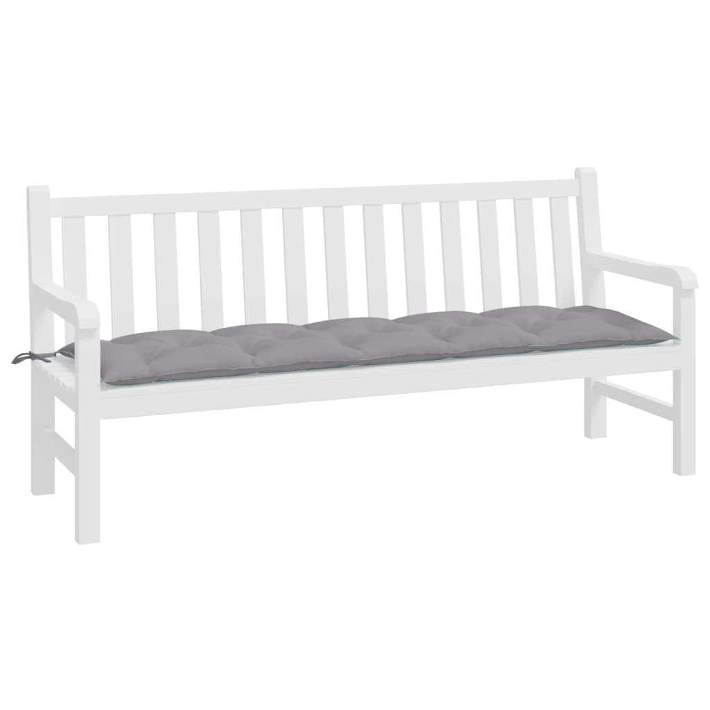 hynde til havebænk 180x50x7 cm oxfordstof grå