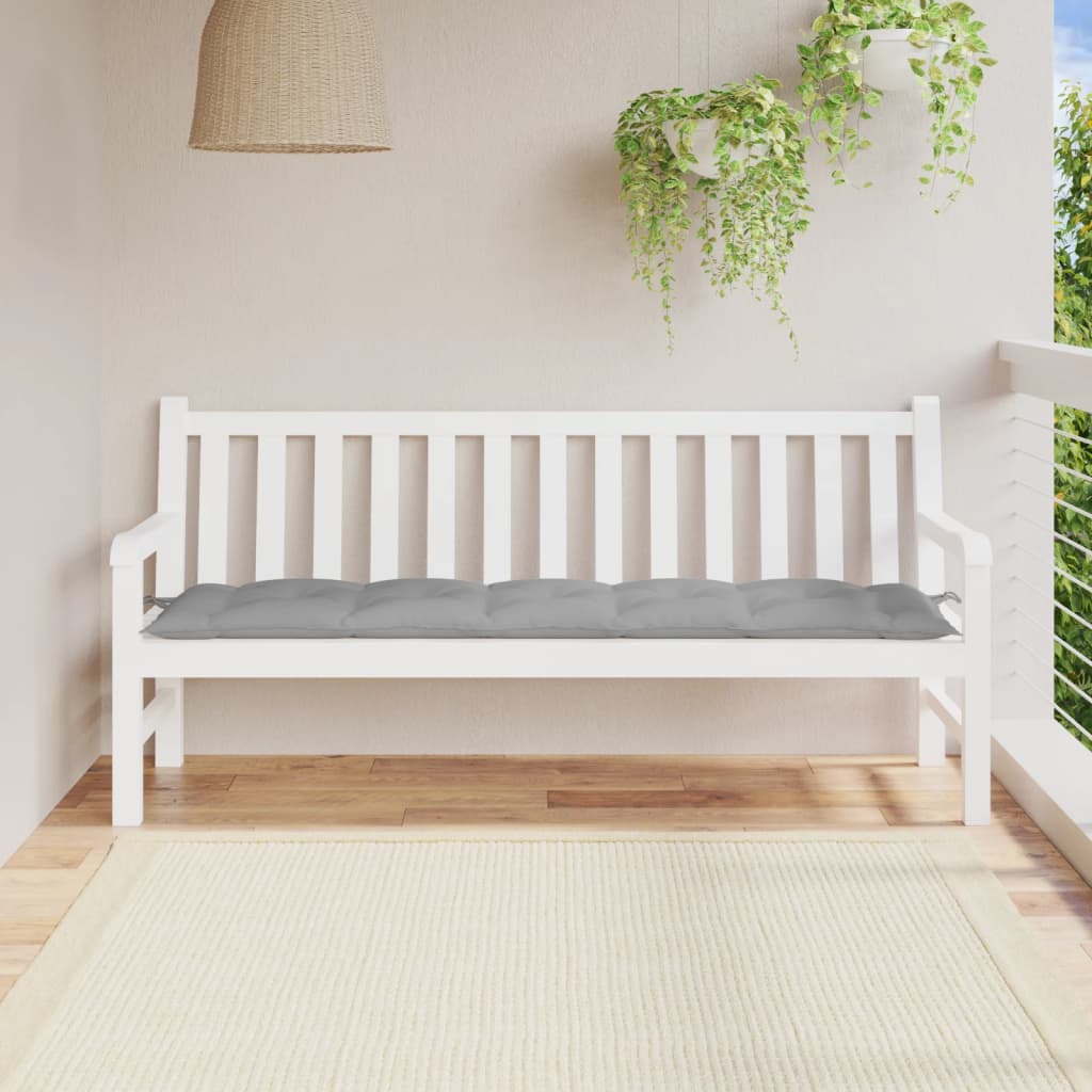 hynde til havebænk 180x50x7 cm oxfordstof grå
