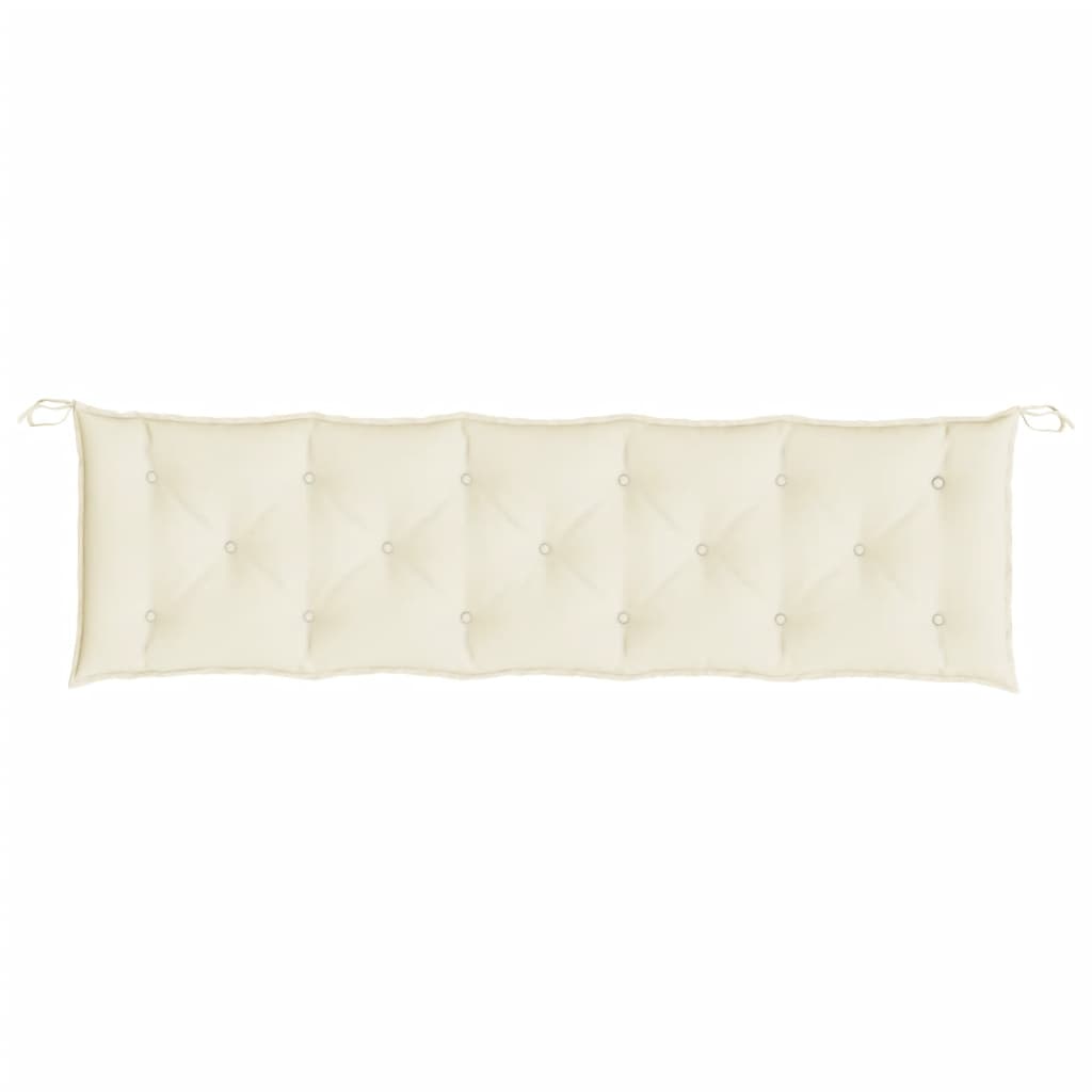 hynde til havebænk 180x50x7 cm oxfordstof cremefarvet